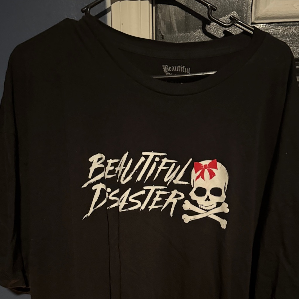 Beautiful Disaster Black Short Sleeve Tee